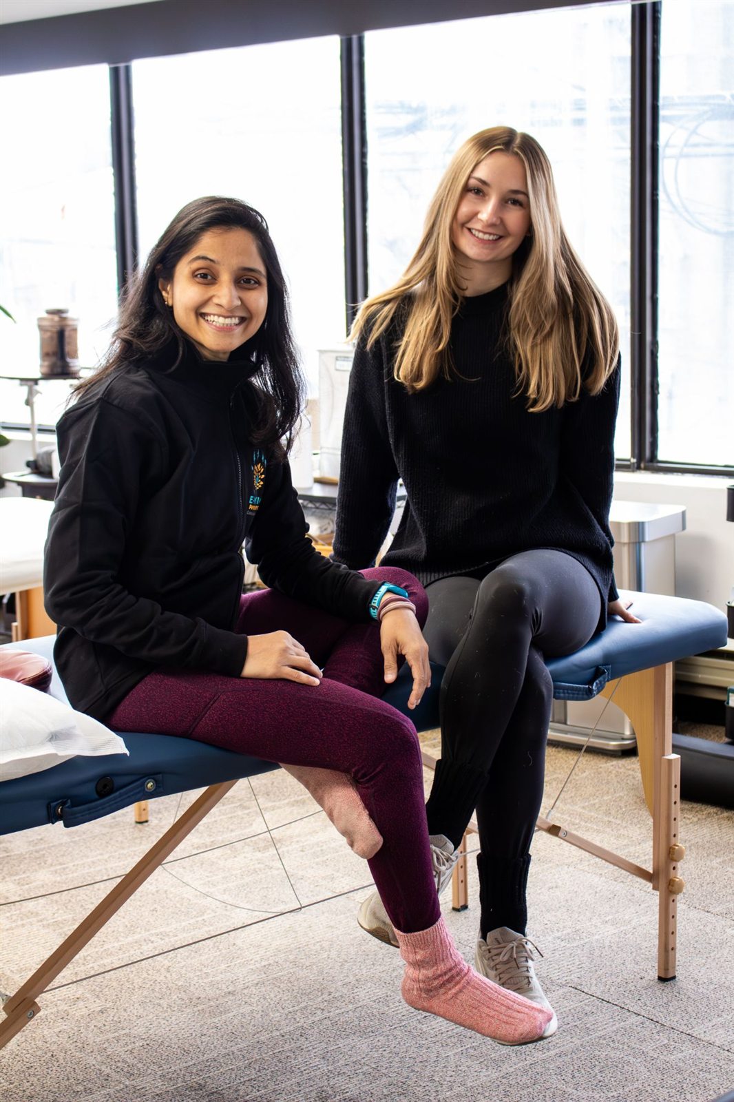 Dr. Foram Patel and Dr. Lauren Coar in the clinic